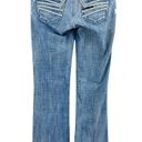 Bebe  (28) (31x34) Long Distressed Bootcut Jeans Bleached Light Wash Low Rise Photo 4