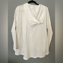 Bobi NWT  White Sweater Top Hoodie Long Sleeve Size S Photo 1