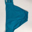 Carmen Marc Valvo  Teal Strappy Bikini Bottoms Photo 5