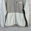 The North Face  Womens size Large Denali Polartec Fleece Jacket White Flaws Photo 3