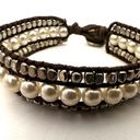 American Eagle AEO faux pearl leather wrap bracelet Photo 6