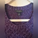 Talbots Purple Blue Merino Wool Blend with Side Zips Pullover Sweater sz medium Photo 1