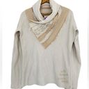 Desigual  Antast Artsy Pullover Shawl Collar Sand Cotton Women’s XL Boho Photo 1