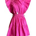 Derek Lam  10 Crosby Finne Ruffled Wrap Tiered Mini Dress in Pink 38 Womens Photo 4