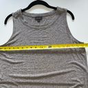 J.Jill  Sz Large Women’s Long 27” Tunic Sleeveless Tank Top Heathered Brown Photo 4