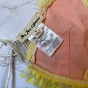 For Love & Lemons Sorbet Triangle Lace Bra Top Yellow Pink Strappy Small Photo 3