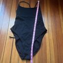 Everlane  Black High Neck One Piece Swimsuit Sz S Photo 2