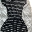 Black And White Striped Romper Photo 0