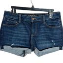 Arizona Jeans Arizona Jean Co distressed cuffed denim mini shorts size 11 Photo 0