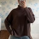 Aerie Brown Turtleneck Sweater Photo 0