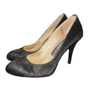 Juicy Couture  Black Pony Hair Pump Heels Size 8 Photo 0