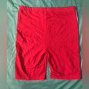 Tommy Hilfiger  Jeans Women’s Red Biker Shorts Size L Photo 3