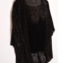 Velvet Burnout Kimono Cardigan + tank/shell Paisley Whimsygoth witchy sz L Boho Size L Photo 6