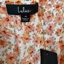 Lulus Orange Floral  Tiered Maxi Dress Size M NWT Photo 5