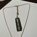 Jones New York  Rhinestone Pendant Gold Tone Chain Necklace Adjustable Length NWT Photo 1