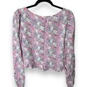 Abound  Cinched Cinched Front Floral Blouse In Pink Fade To Flower Haze Size M Photo 1