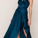 Yumi Kim Rush Hour 100% Silk Maxi Wrap Dress/Gown NWT in Ink Blue Size Small Photo 0