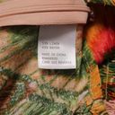Cynthia Rowley  Linen Blend Tropical Print Crop Top Ruffle Sleeve Multicolor Sz M Photo 6