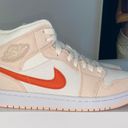 Jordan Air  1 Mid Pink Orange Photo 0