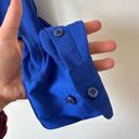 Equipment  100% Silk Blue Button Up Blouse Small Photo 5