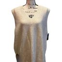 Vince Camuto  Oversized Shaker Tunic Sweater Vest Marled Beige Large NWT Ribbed Photo 0