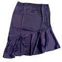 Jason Wu NEW  Matte Satin Tiered Skirt in Purple, Size L New Original Packaging Photo 3