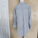 Velvet Heart Blue Striped Button-Down Blouse, Women's S Photo 3