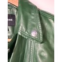 EXPRESS  Pleather Dark Green Moto Style Jacket XS Photo 5