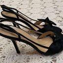 Kate Spade strappy heels black satin size 7.5 Photo 0