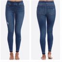 Spanx NWT  Distressed Ankle Skinny Jeans Medium Wash  Pull On Shaping Photo 2