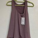 Johnny Was  Calme Purple Effect Draped Racer Back Tank Top Sz M NWT Photo 0