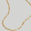 Madewell NWT  Paperclip Chain Necklace In Vintage Gold Photo 2