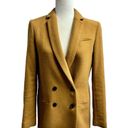 Banana Republic Double Breasted Wool Blend Button Closure Coat Camel Tan Brown 6 Photo 3