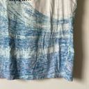 American Apparel  Planet Hollywood Blue White Tie Dye Sleeveless Tank Top Large Photo 2