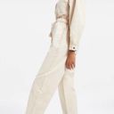 Good American  Cinched Utilitarian Jumpsuit Cream Size Small Long Sleeve NEW Photo 4