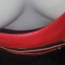 Vera Pelle  Red Leather Expandable Hobo Bag Photo 3