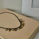 American Vintage Vintage “Saratoga” Brown Drop Bead Necklace Bohemian Tan Cream Gray Neutral Photo 1