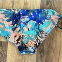 Converse  Black &‎ Coral Low Rise Bikini Bottom W/ Side Tie Accent Size L EUC Photo 1