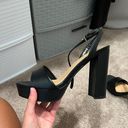 FashioNova Black Platform Heels Photo 0