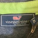 Vineyard Vines NWT 1/4 Zip Mock Pullover Shep Sweatshirt Mens XL Women’s 2XL Lime Green & Grey Unisex Photo 2