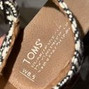 Toms Aztec Casual Wedges Sandals High Heels Photo 5