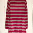 belle du jour Striped V Neck Cardigan Tunic Sweater Photo 3