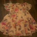 Lulus Strapless Floral Dress NWT Photo 0