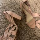 Nordstrom Lace Up Pink Heels Photo 2