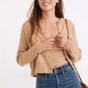 Madewell Clemence Cropped Cardigan Sweater Carmel Women’s Size Small Wool Blend Photo 0