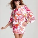 Trina Turk  S Pink Floral Mini Swimsuit Cover Dress Photo 1