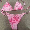 Zaful Pink Tie Dye Bikini Swimsuit Photo 0