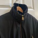 Andrew Marc  Black Faux Fur Trim Zip Belted Jacket Size Small Photo 4