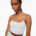 Wilfred Free  aritzia white thin spaghetti strap crop tank top Photo 0