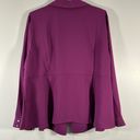 J.Jill  Wearever Easy-Care Pleated One-Button Top Purple Plum Size 2x Photo 9